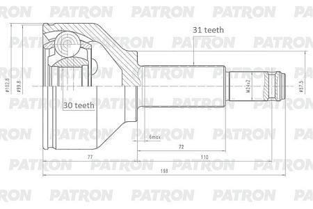 ШРУС наружный PCV2149