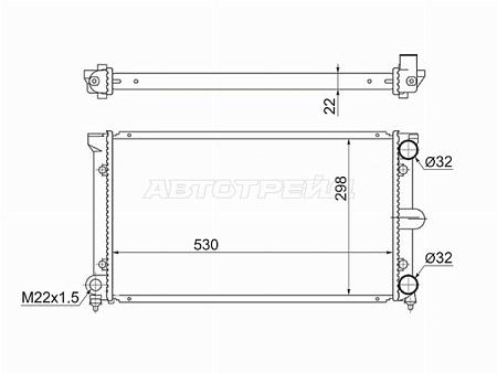 Радиатор Volkswagen Passat 88-93
