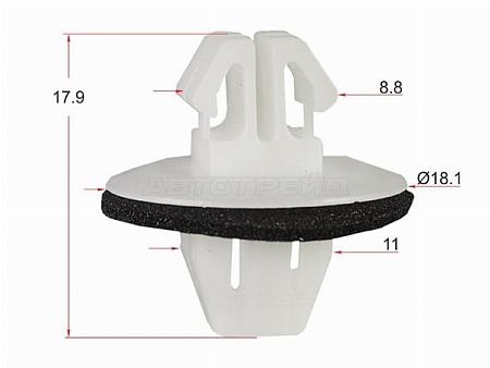 Клипса молдинга кузова TOYOTA/LEXUS (1 шт.)