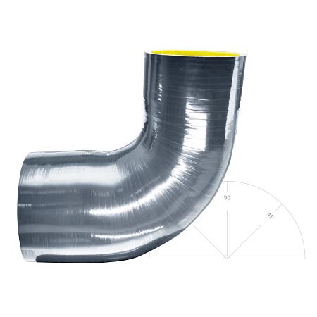 Силиконовый изгиб-переходник 76-102мм 90 градусов shb7610290