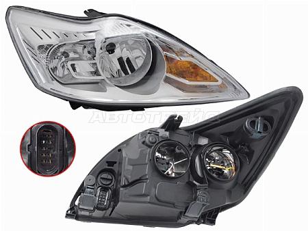 Фара Ford Focus 07-11 (Справа/ Ручная регулировка)