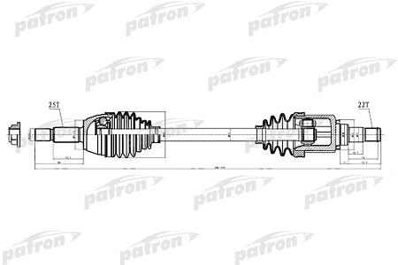 PDS0221 Полуось