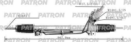 PSG3007 Рейка рулевая