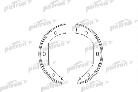 PSP585 Колодки тормозные барабанные