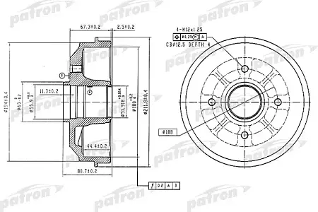 PDR1370 Барабан тормозной