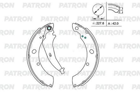 PSP015 Колодки тормозные барабанные