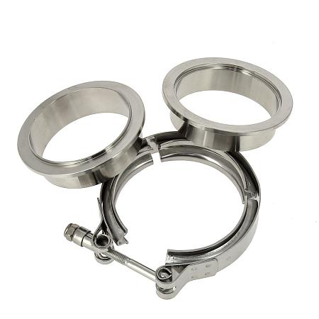 Хомут V-Band с фланцами 63мм серия Custom 304 vb63k