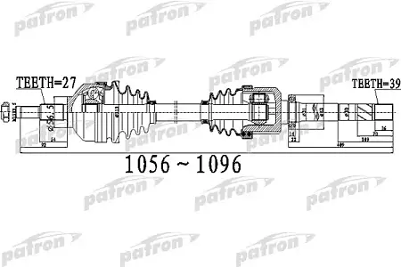 PDS0532 Полуось