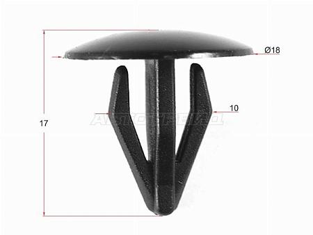 Клипса фиксатор HONDA (1 шт.)