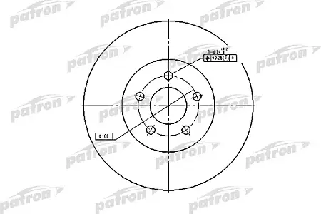 PBD5381 Диск тормозной
