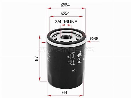 Фильтр масляный TOYOTA #AZF#,#GE,#GTE 90-