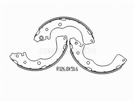 Колодки тормозные барабанные Mazda MPV 99-06