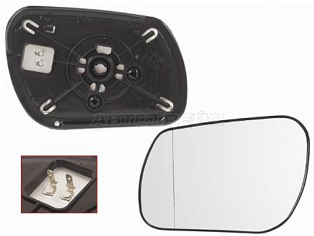 Полотно зеркала Mazda 3 03-09 (Слева/ Обогрев)
