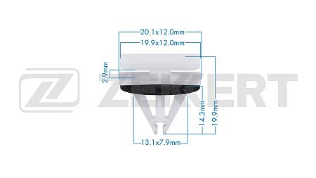 Клипса крепёжная Ford (миним. кол-во заказа 10 шт) be-3709