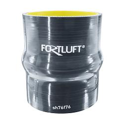 Силиконовый патрубок демпферный 76x100мм sh76f76
