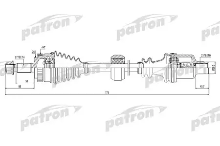 PDS0118 Полуось