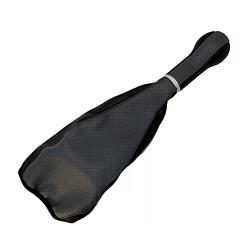 AutoBra 2118-СР Ручка КПП с чехлом ВАЗ 2104-07 модель СФЕРА кожзам серая 2118-СР