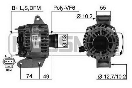 Генератор FORD MONDEO -07 124A 210362