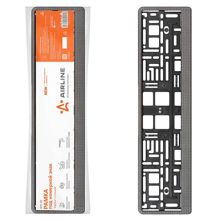 Рамка под номерной знак "Карбон", с планкой (AFC-03)