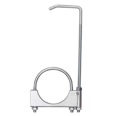 Хомут стремяночный Ф76мм с угловым крючком для глушителя 4401177