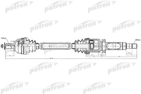PDS0381 Полуось