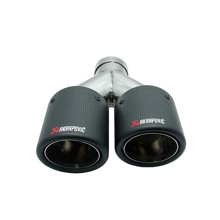 Карбоновая насадка Akrapovic Style 100x2 мм MT216R