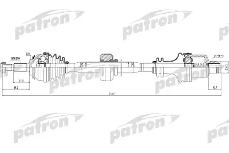 PDS0220 Полуось