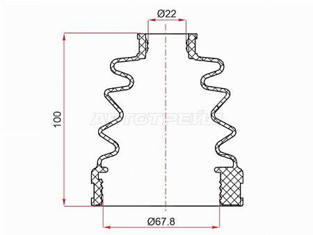 Пыльник шруса внутренний MAZDA 3BK МКПП