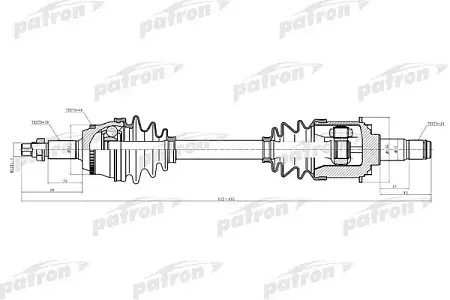 PDS6221 Полуось