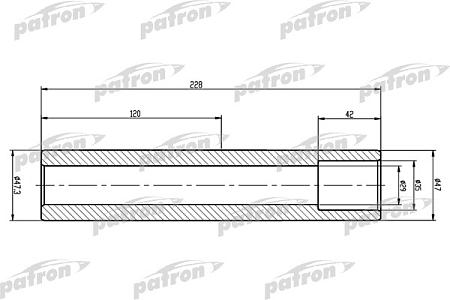Вал торсиона PTB3007