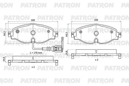 PBP1307 Колодки тормозные дисковые