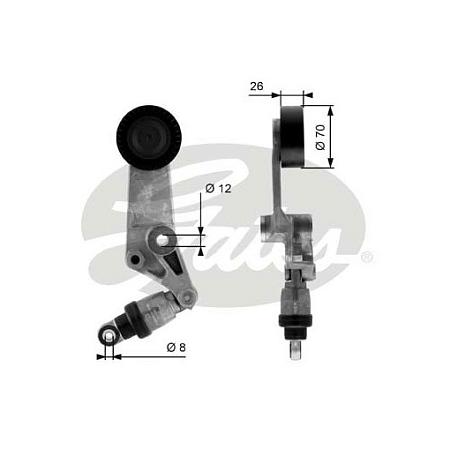 Ролик натяжной привода вспомогательных агрегатов+натяжитель t38286