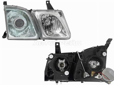 Фара Lexus LX 98-07 (Справа/ Зелёный оттенок)