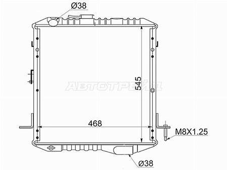 Радиатор Isuzu ELF NPR\NQR 84-91
