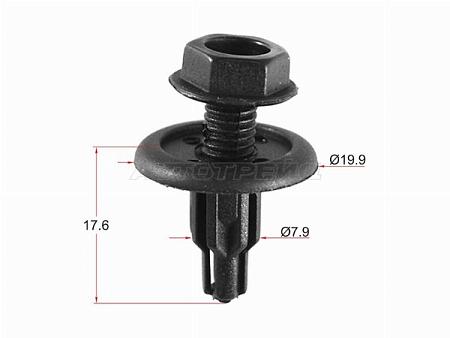 Клипса защиты бампера HONDA (1 шт.)