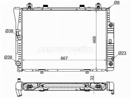 Радиатор Mercedes-Benz S-Class 91-99