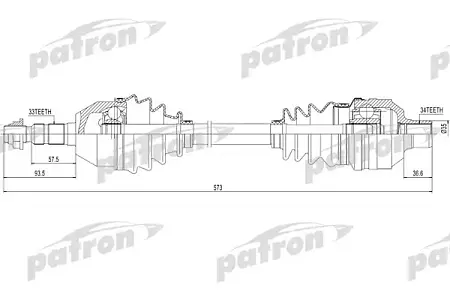 PDS0422 Полуось