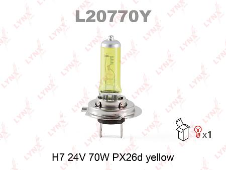 Лампа H7 24V 70W РХ26D YELLOW L20770Y