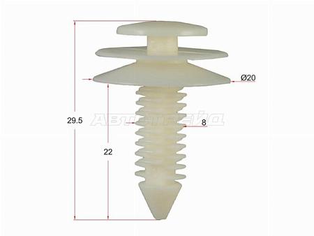 Клипса решетки FORD (1 шт.)
