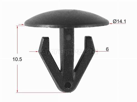 Клипса обшивки NISSAN (1 шт.)