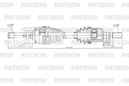 PDS0314 Полуось