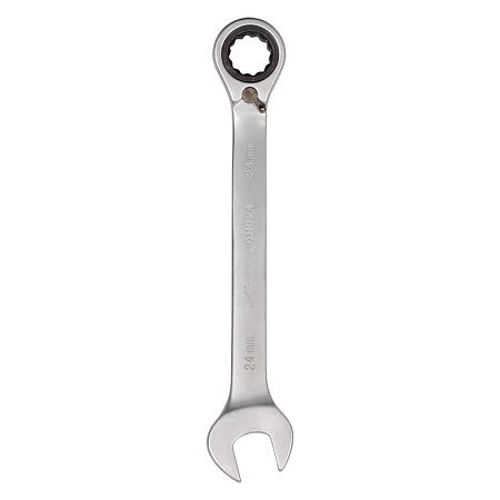 AIRLINE AT-RRS-15 Ключ комбинированный трещоточный с переключателем 24мм пласт. подвес PRO