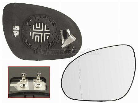 Полотно зеркала Hyundai i30 07-12 (Слева/ Обогрев/ асферическое)