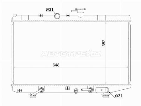 Радиатор Kia Rio 00-05