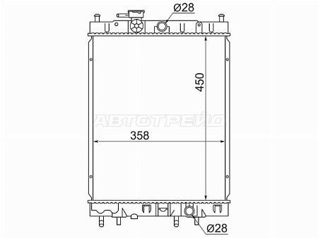 Радиатор Nissan Cube 98-02