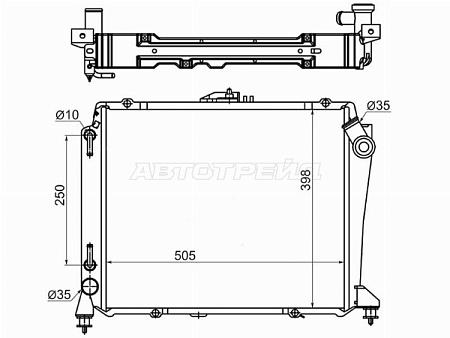 Радиатор Toyota Hiace 89-04