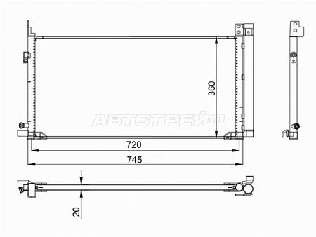 Радиатор кондиционера Toyota Highlander 19-