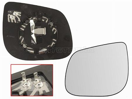 Полотно зеркала Kia Picanto 11-17 (Слева/ Обогрев/ сферическое)