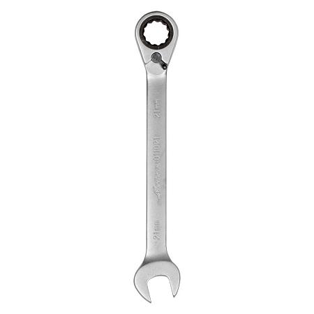 AIRLINE AT-RRS-13 Ключ комбинированный трещоточный с переключателем 21мм пласт. подвес PRO