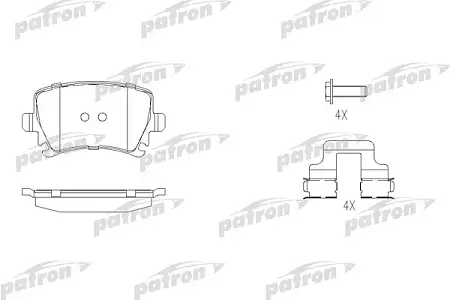 PBP1636 Колодки тормозные дисковые